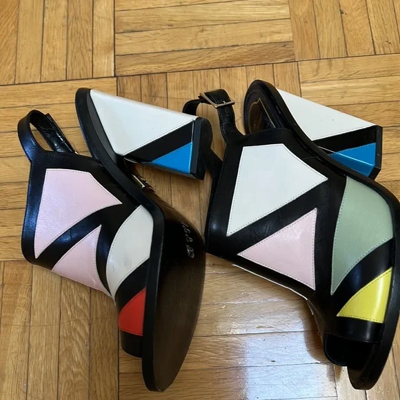 Roger Viver Bauhaus skyscraper high heels sandals, 36 1/2 - Picture 7 of 16